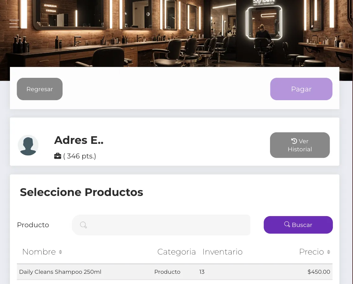 Carrito con Cliente Seleccionado